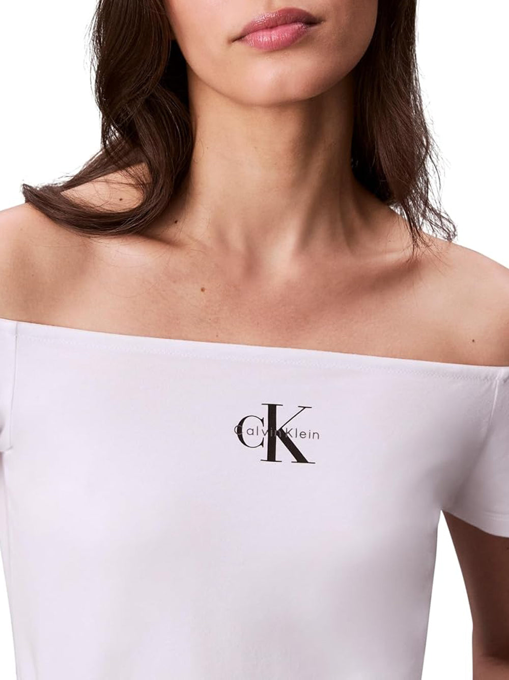 Calvin Klein Calvin Klein Jeans T-shirt Donna Mod. LVO47C203G YAA Bianco