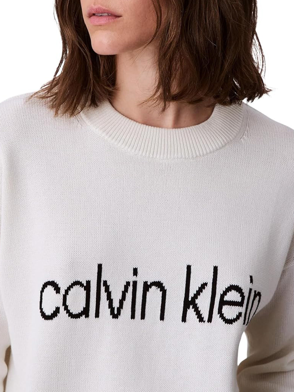 Calvin Klein Calvin Klein Jeans Maglia Donna Mod. LVO47C311G YAS Panna Avorio