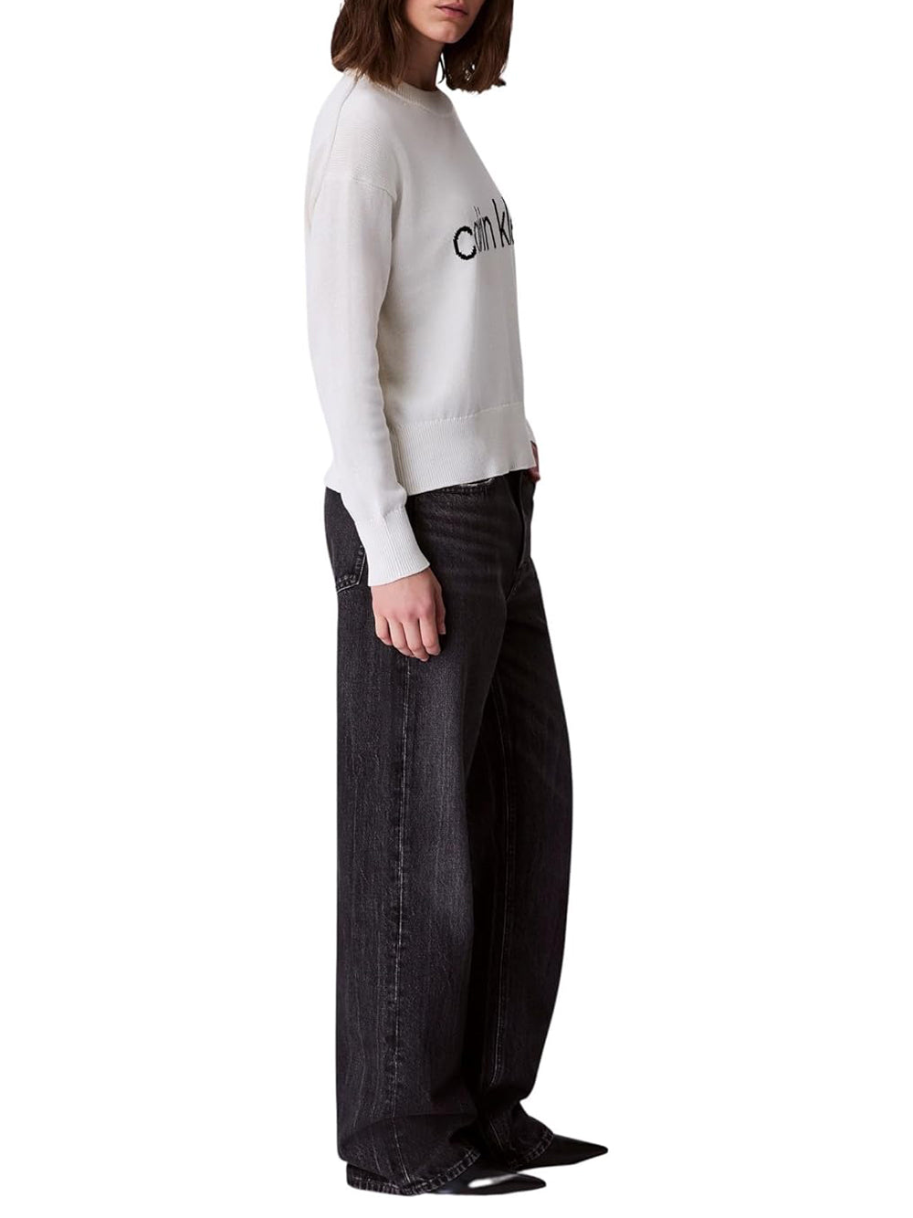 Calvin Klein Calvin Klein Jeans Maglia Donna Mod. LVO47C311G YAS Panna Avorio