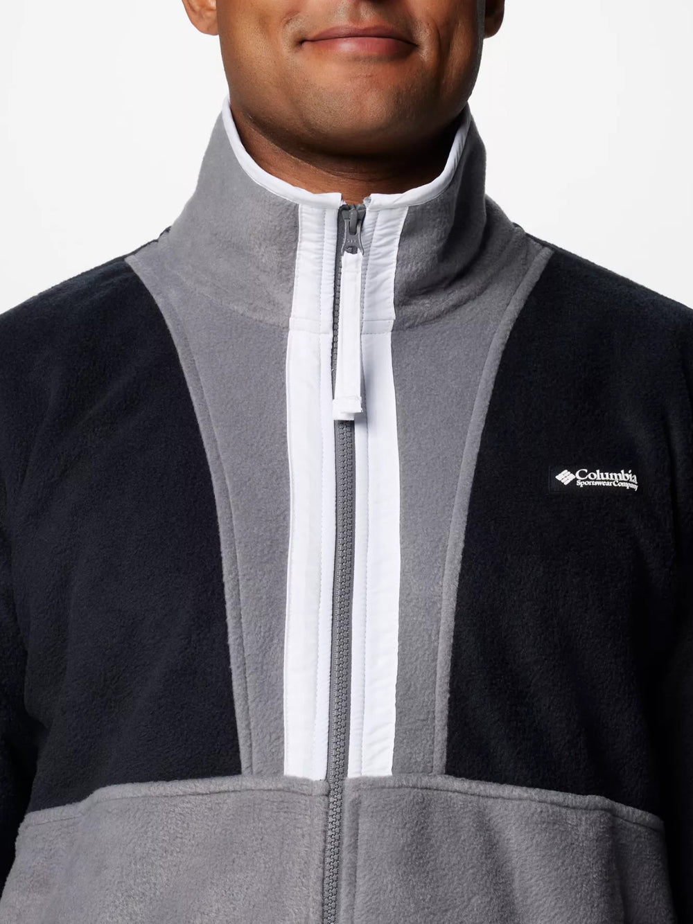 Felpa Zip Columbia da Uomo - Nero