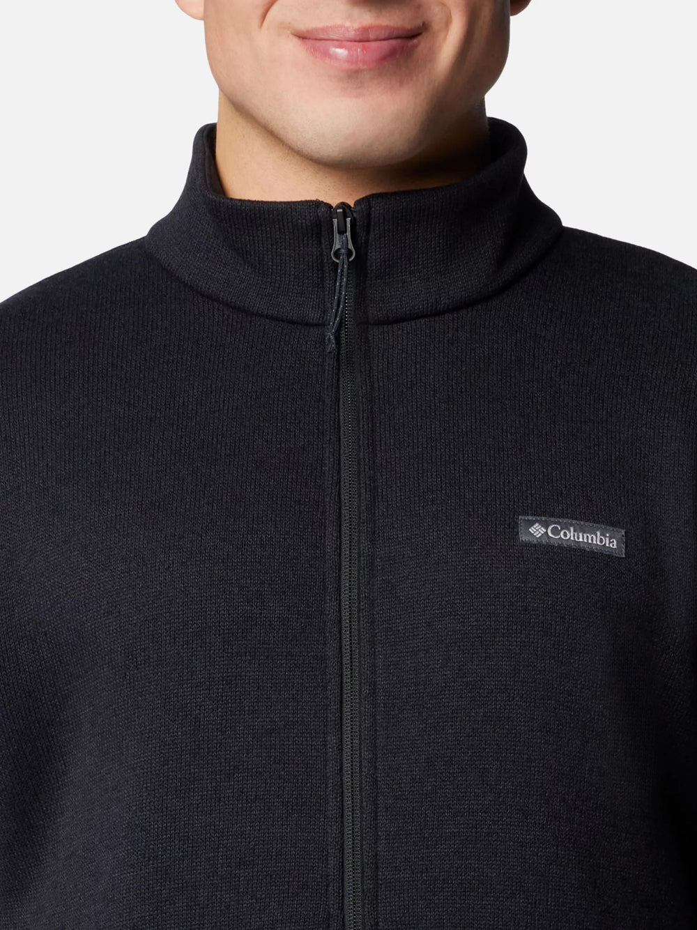 Felpa Zip Columbia da Uomo - Nero