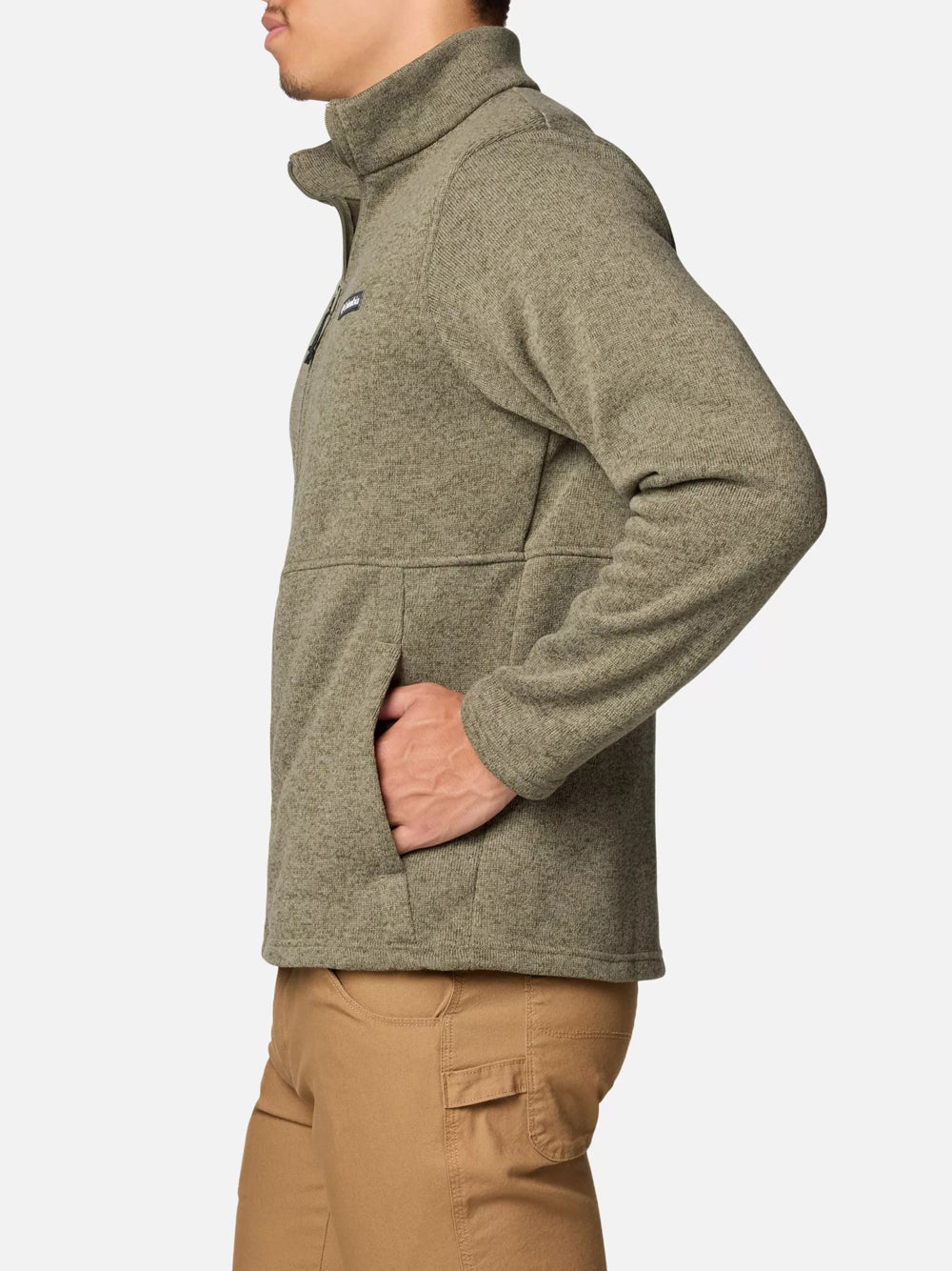 Felpa Zip Columbia da Uomo - Verde