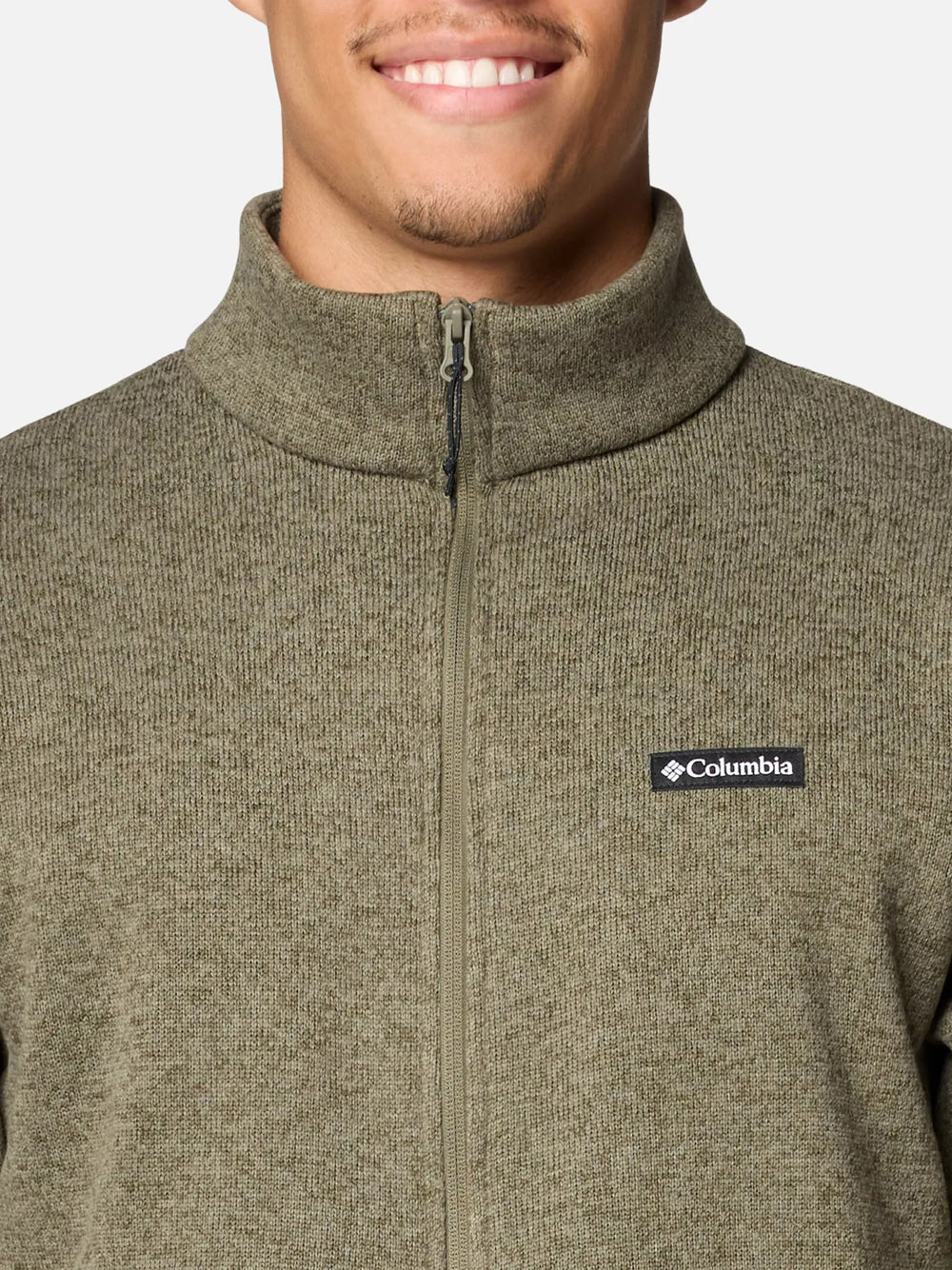 Felpa Zip Columbia da Uomo - Verde