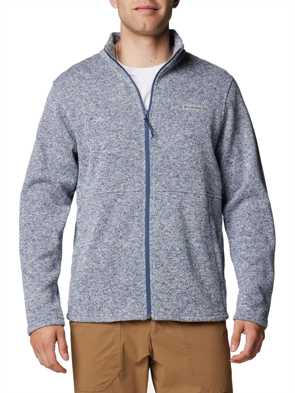 Felpa Zip Columbia da Uomo - Blu