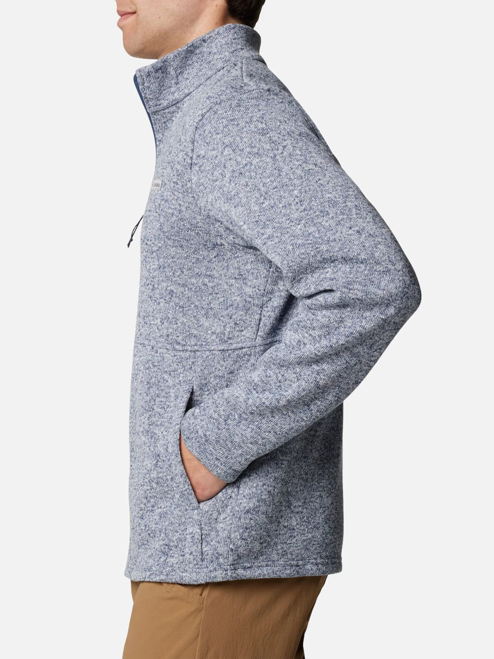 Felpa Zip Columbia da Uomo - Blu