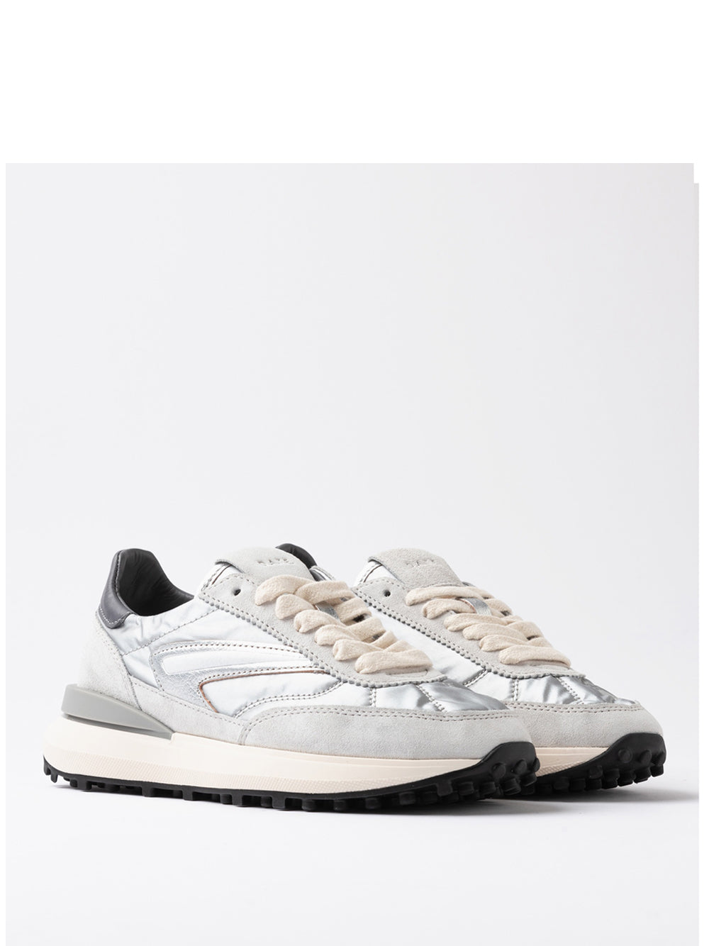 Sneakers Date Athleta Laminated da Donna - Argento