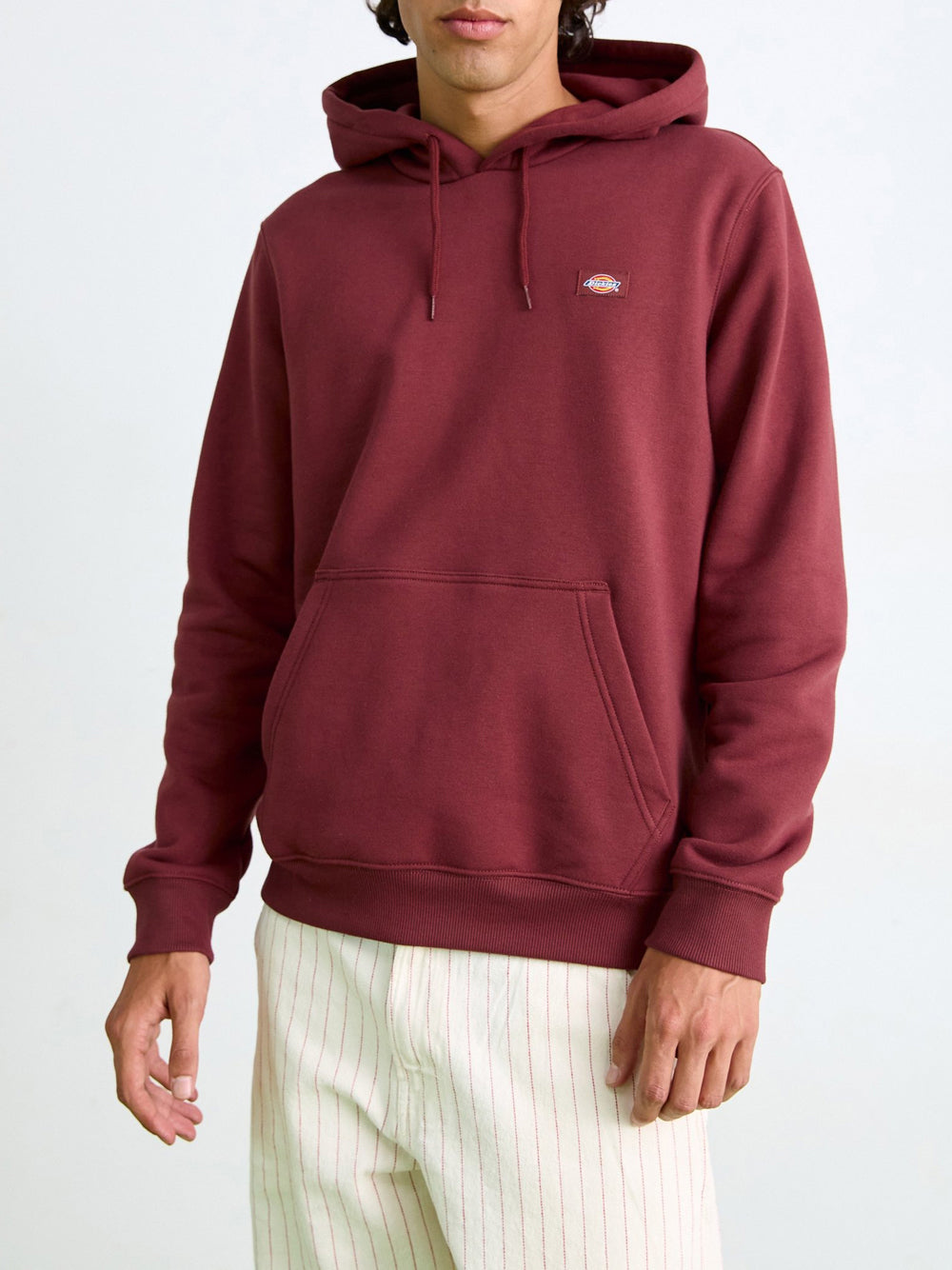 Felpa Cappuccio Dickies Oakport da Uomo - Bordeaux