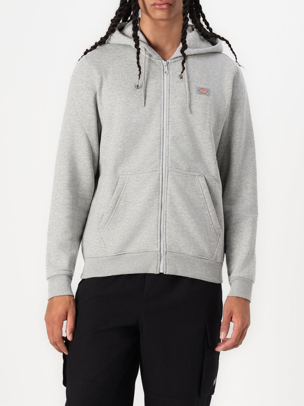 Felpa Zip Dickies Oakport da Uomo - Grigio
