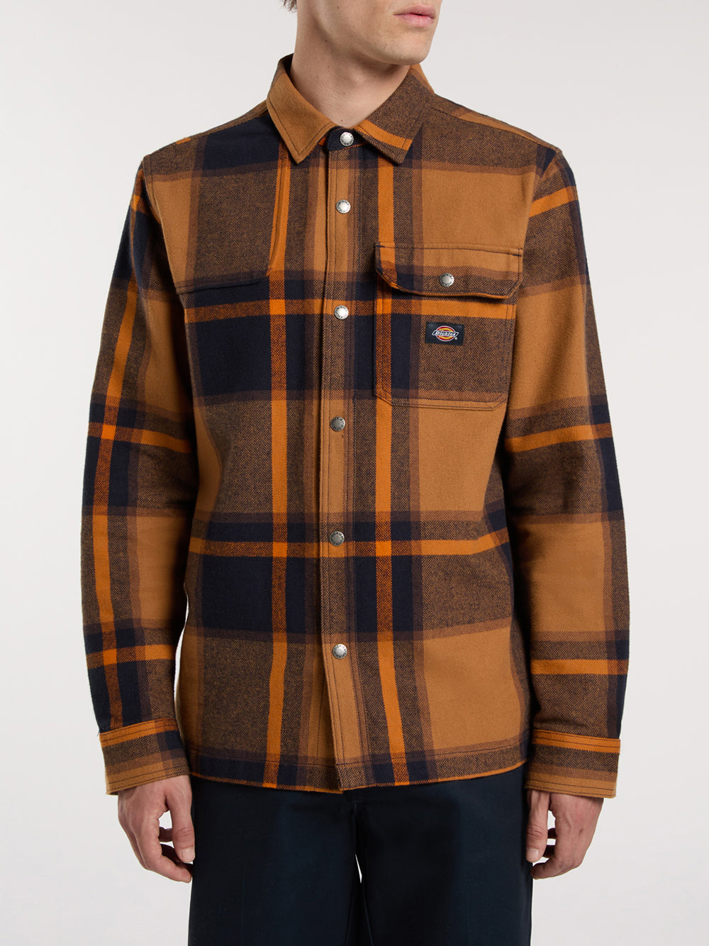 Camicia Casual Dickies Nimmons Ls da Uomo - Arancione