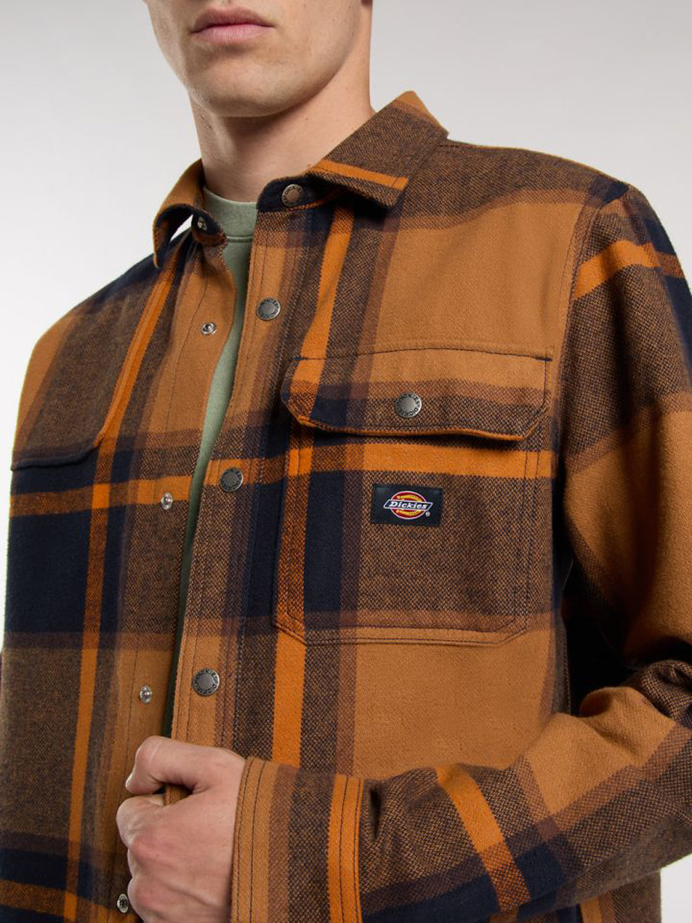 Camicia Casual Dickies Nimmons Ls da Uomo - Arancione