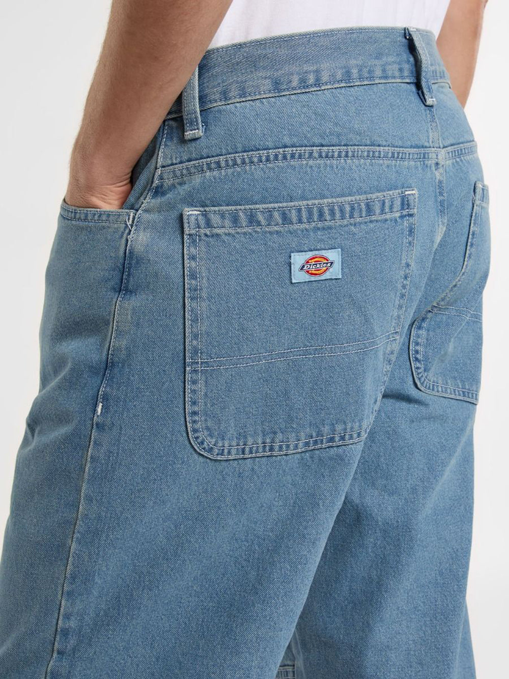 Jeans Wide Dickies Double Knee da Uomo - Denim