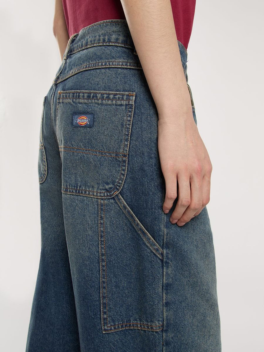 Jeans Wide Dickies Herndon da Donna - Denim