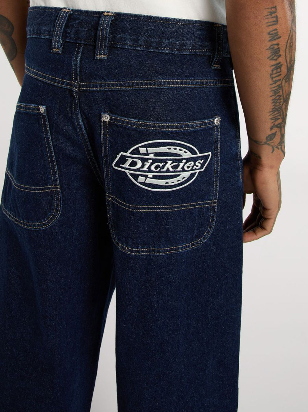 Jeans Wide Dickies Hilham da Uomo - Denim