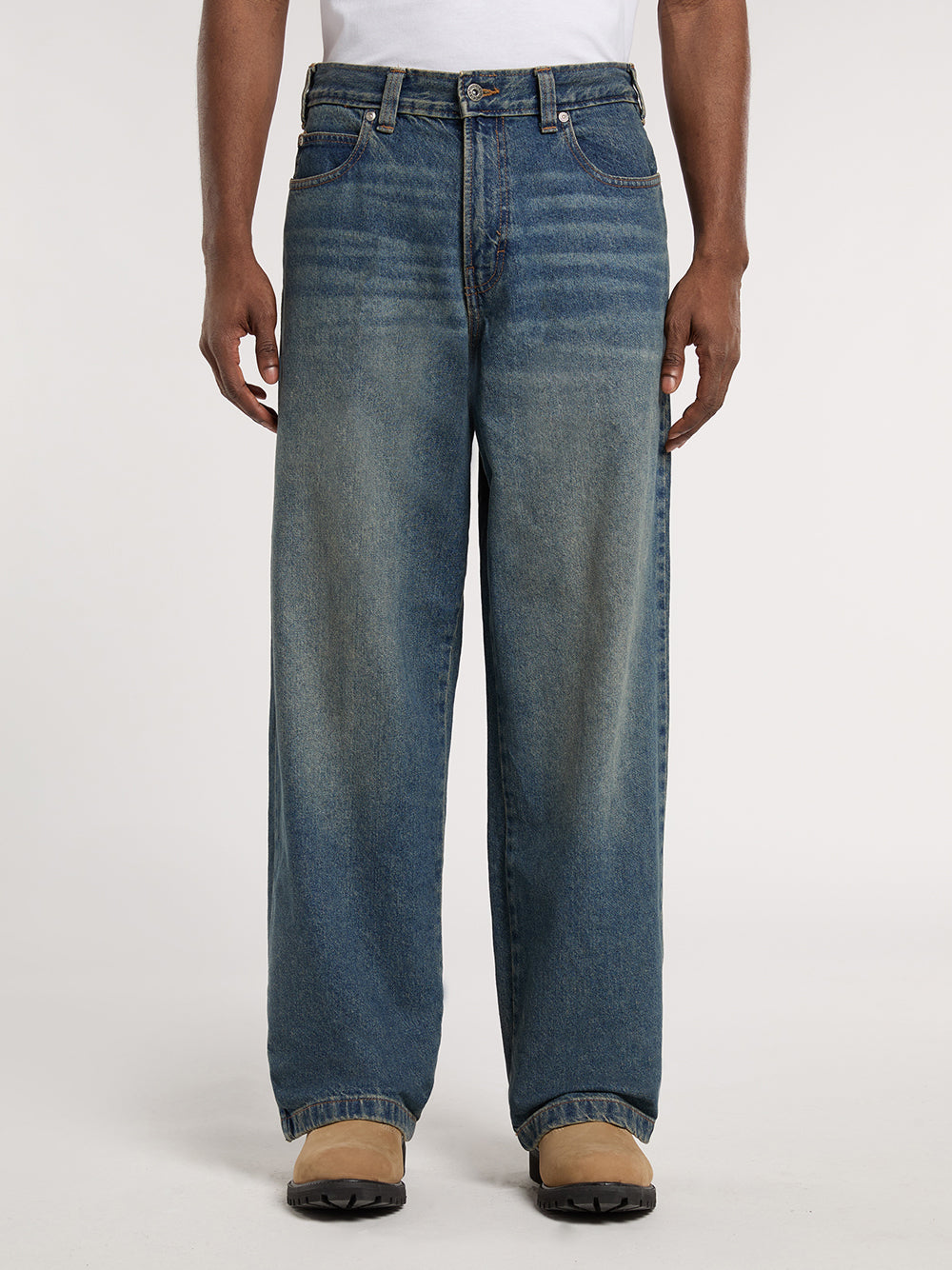 Jeans Wide Dickies Hilham da Uomo - Denim