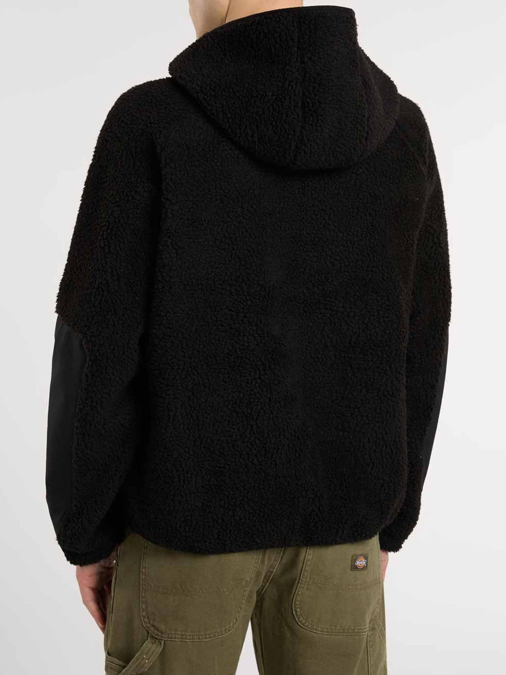 Felpa Zip Dickies Central da Uomo - Nero
