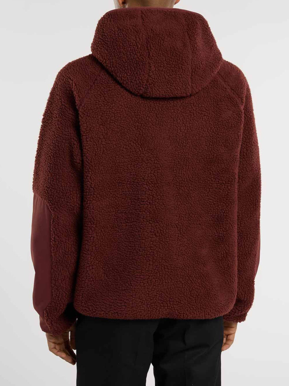 Felpa Zip Dickies Central da Uomo - Bordeaux