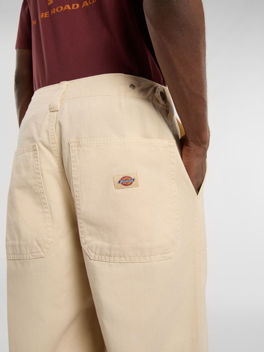 Pantalone Straight Dickies Forth Smith da Uomo - Avorio