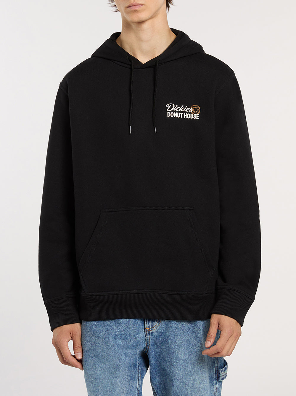 Felpa Cappuccio Dickies Donut House da Uomo - Nero