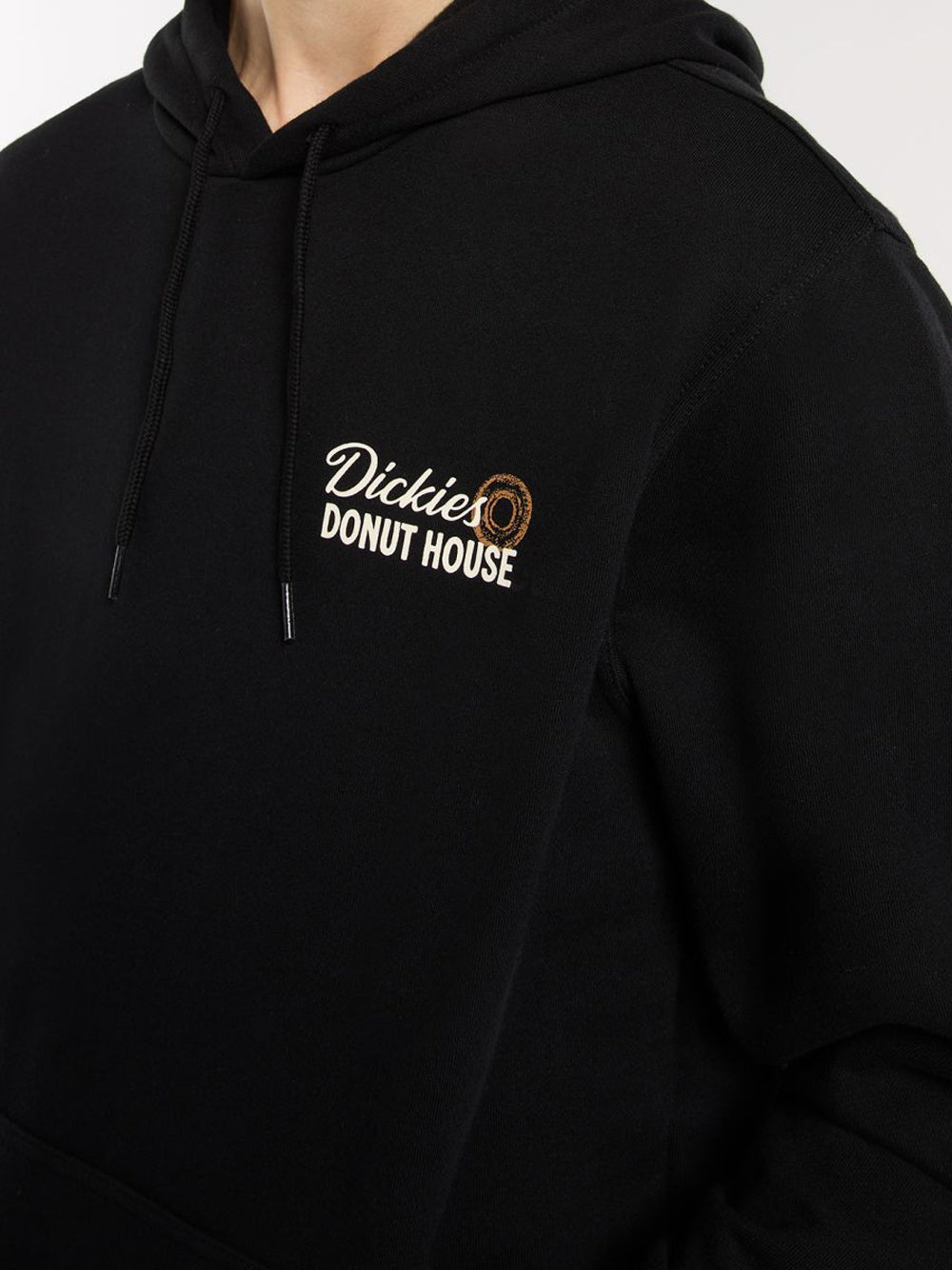 Felpa Cappuccio Dickies Donut House da Uomo - Nero
