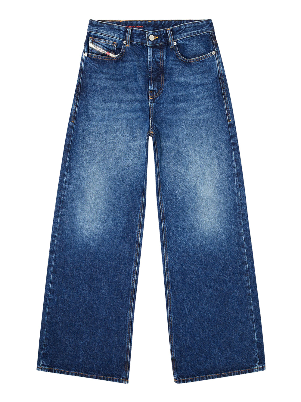 Jeans Wide Diesel Sire da Donna - Denim