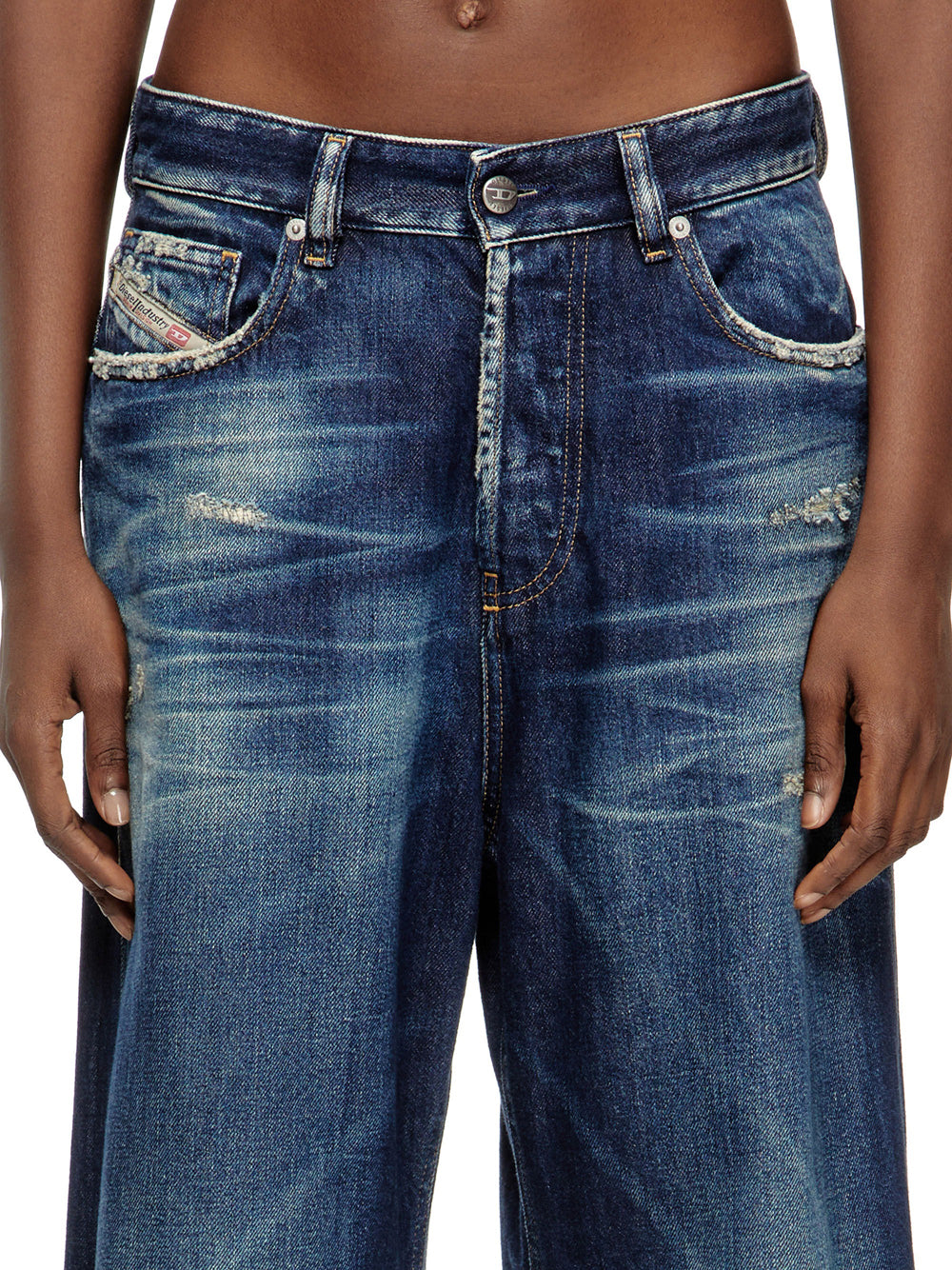 Jeans Wide Diesel Sire da Donna - Denim
