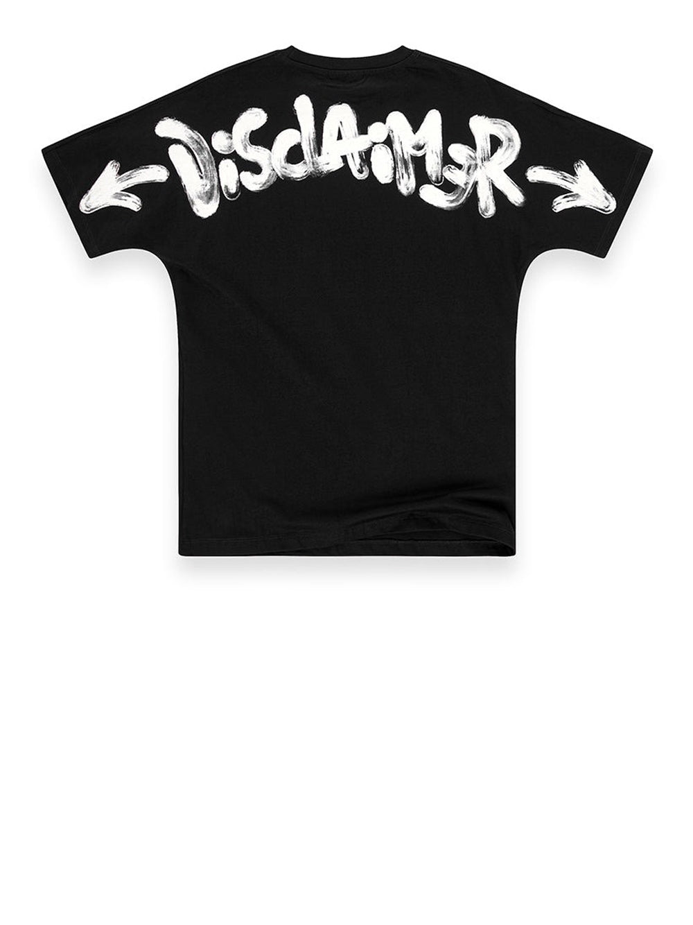 T-shirt Disclaimer da Uomo - Nero