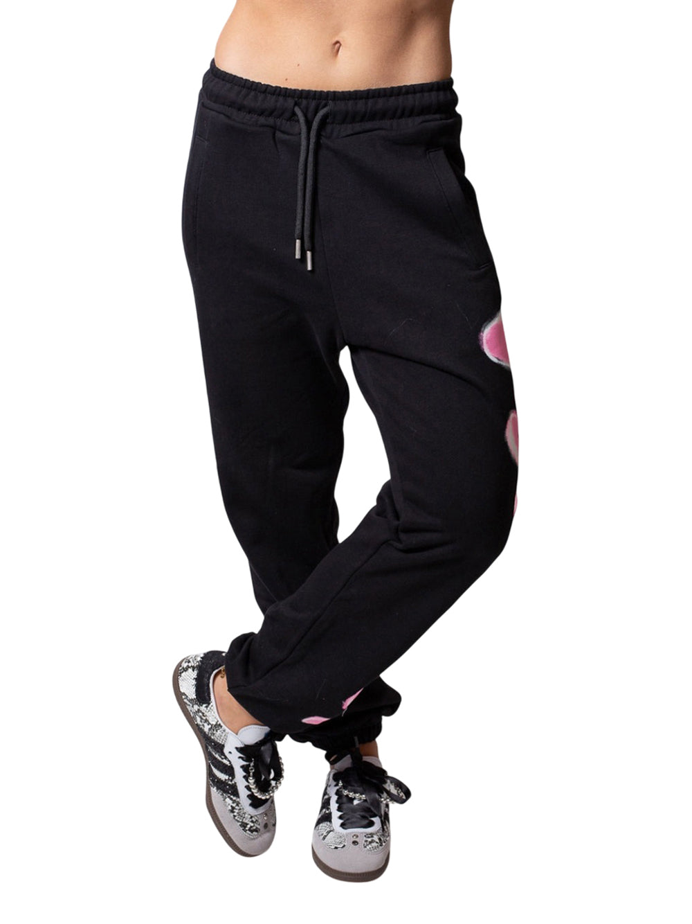 Pantalone Tuta Disclaimer da Donna - Nero