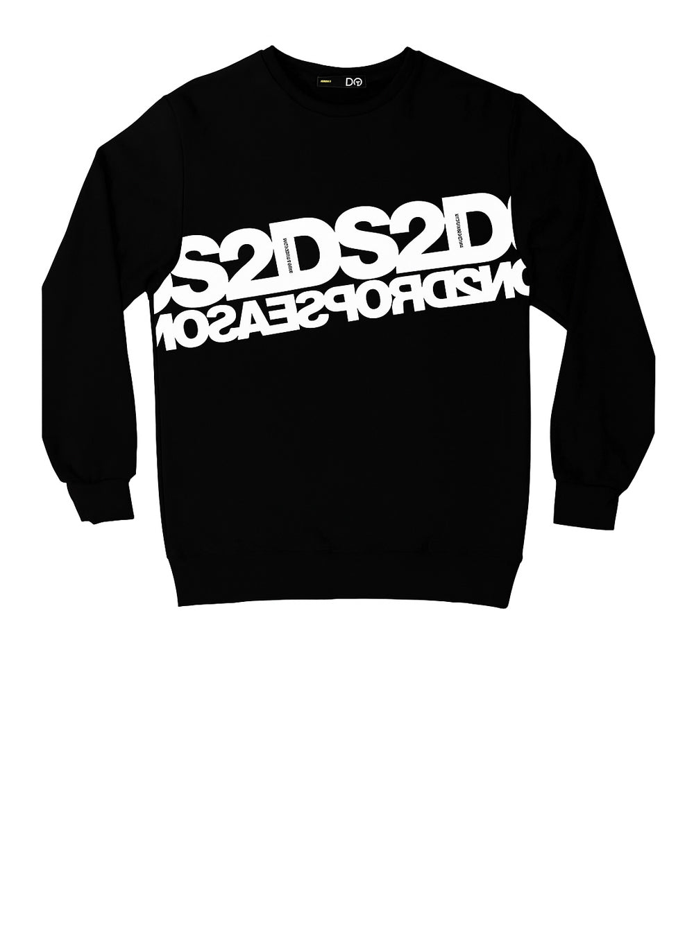 Felpa Girocollo Drop Season 2 da Uomo - Nero