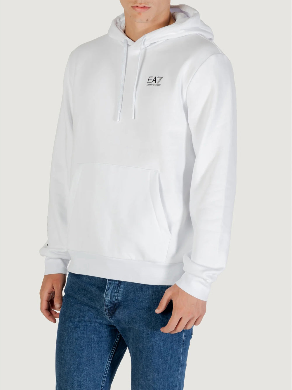 Felpa Cappuccio Ea7 da Uomo - Bianco