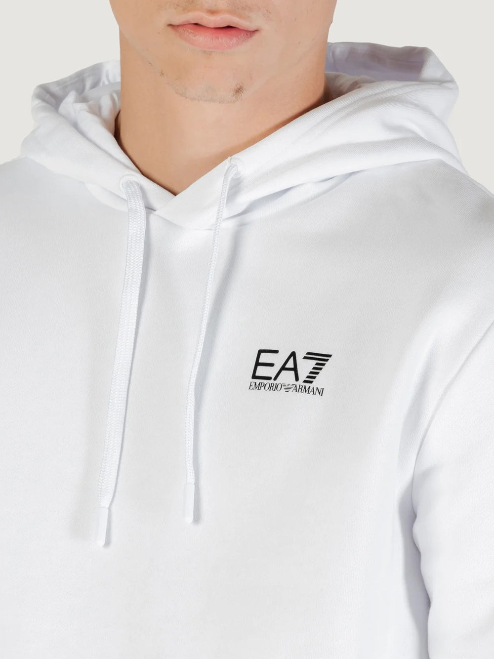 Felpa Cappuccio Ea7 da Uomo - Bianco