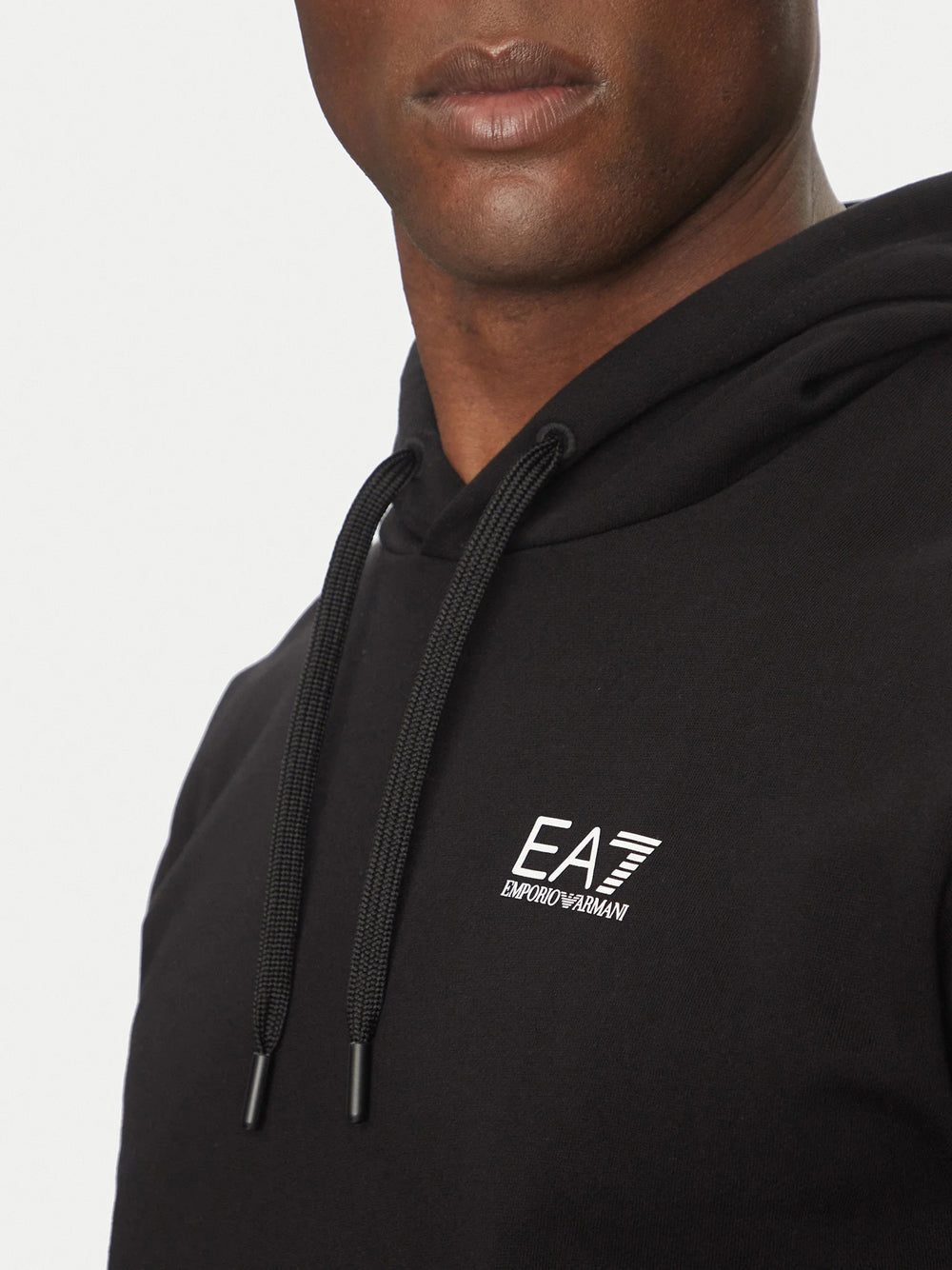 Felpa Cappuccio Ea7 da Uomo - Nero