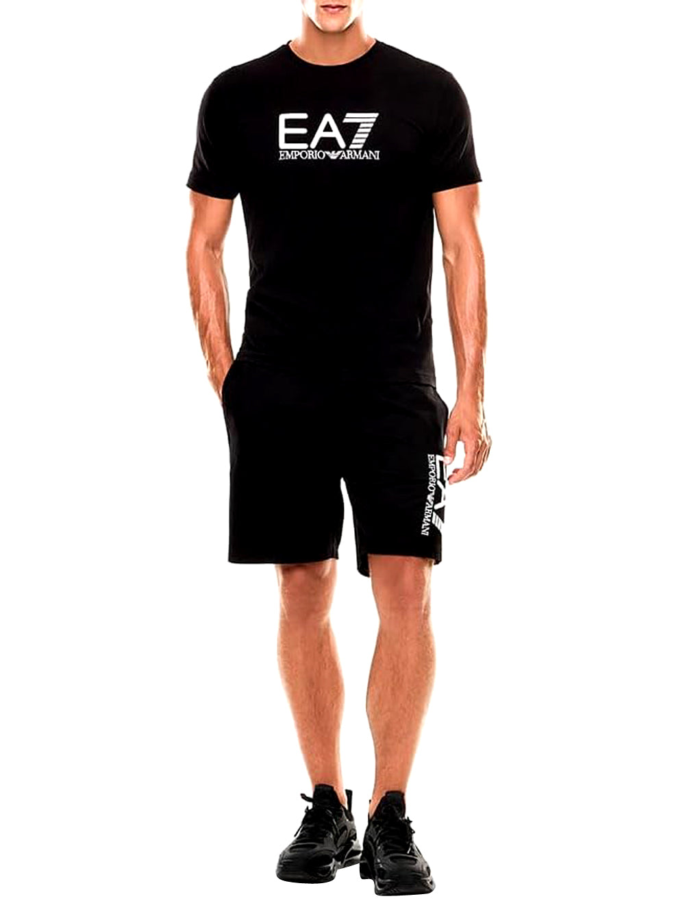 Ea7 Emporio Armani T-shirt Uomo Mod. 7M000899 AF10373 MC317 Nero