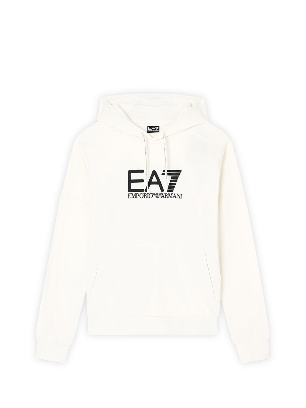 Ea7 Emporio Armani Felpa cappuccio Uomo Mod. 7M000909 AF10377 M1166 Panna Avorio