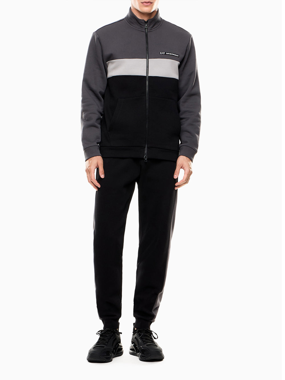 Tuta Sportiva Ea7 da Uomo - Grigio Nero