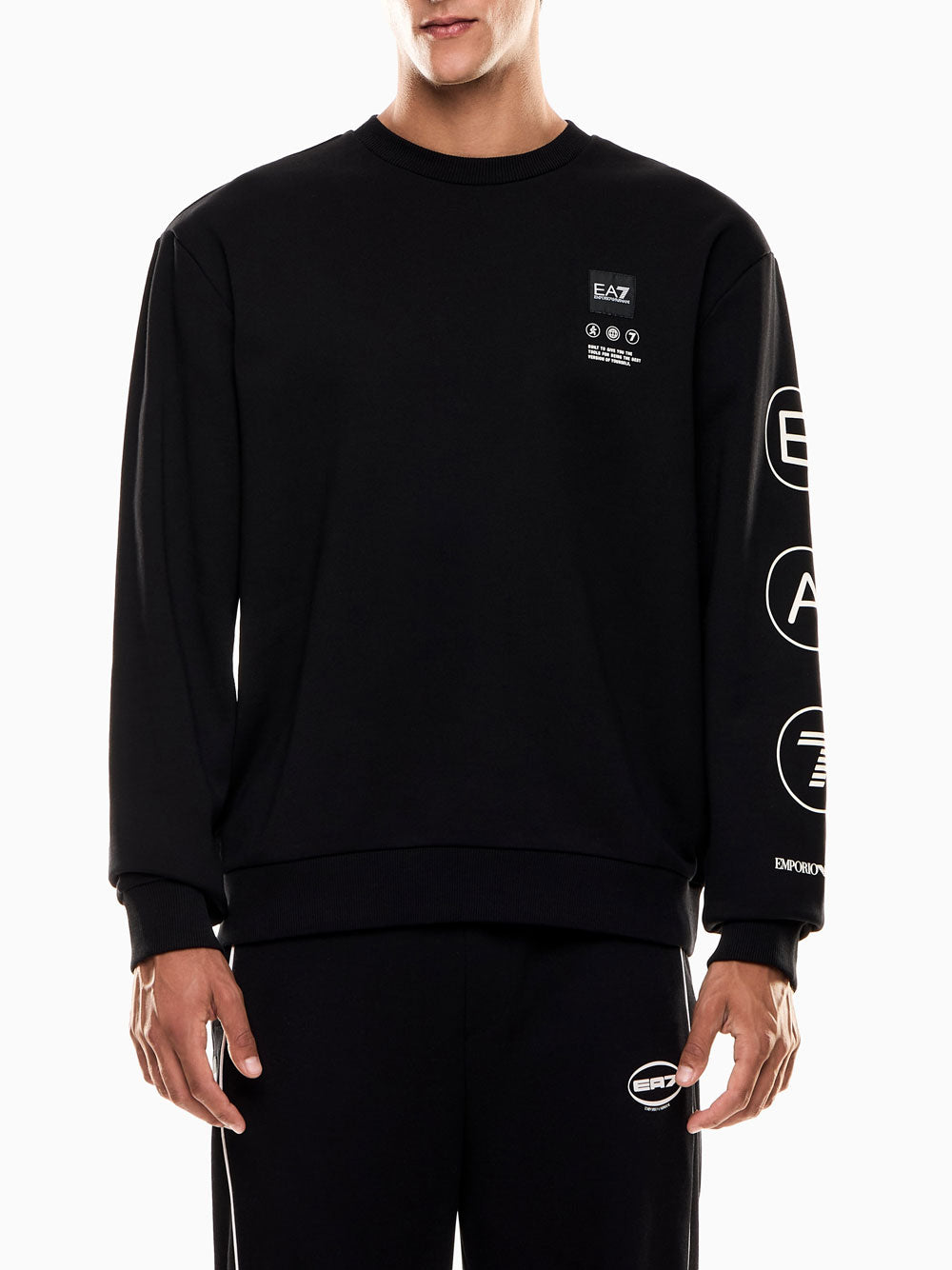 Felpa Ea7 da Uomo - Nero