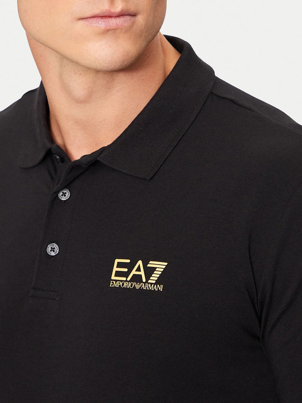 Polo Ea7 da Uomo - Nero