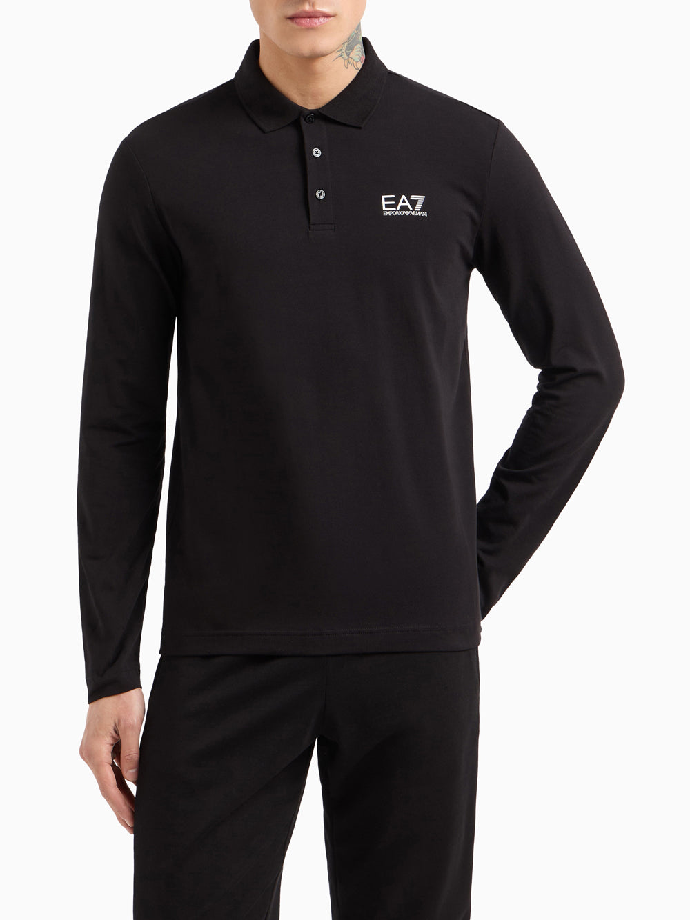 Polo Ea7 da Uomo - Nero