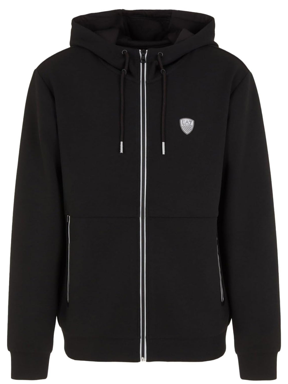 Ea7 Emporio Armani Felpa Zip Uomo Mod. 8NPM20 PJ4EZ 1200 Nero