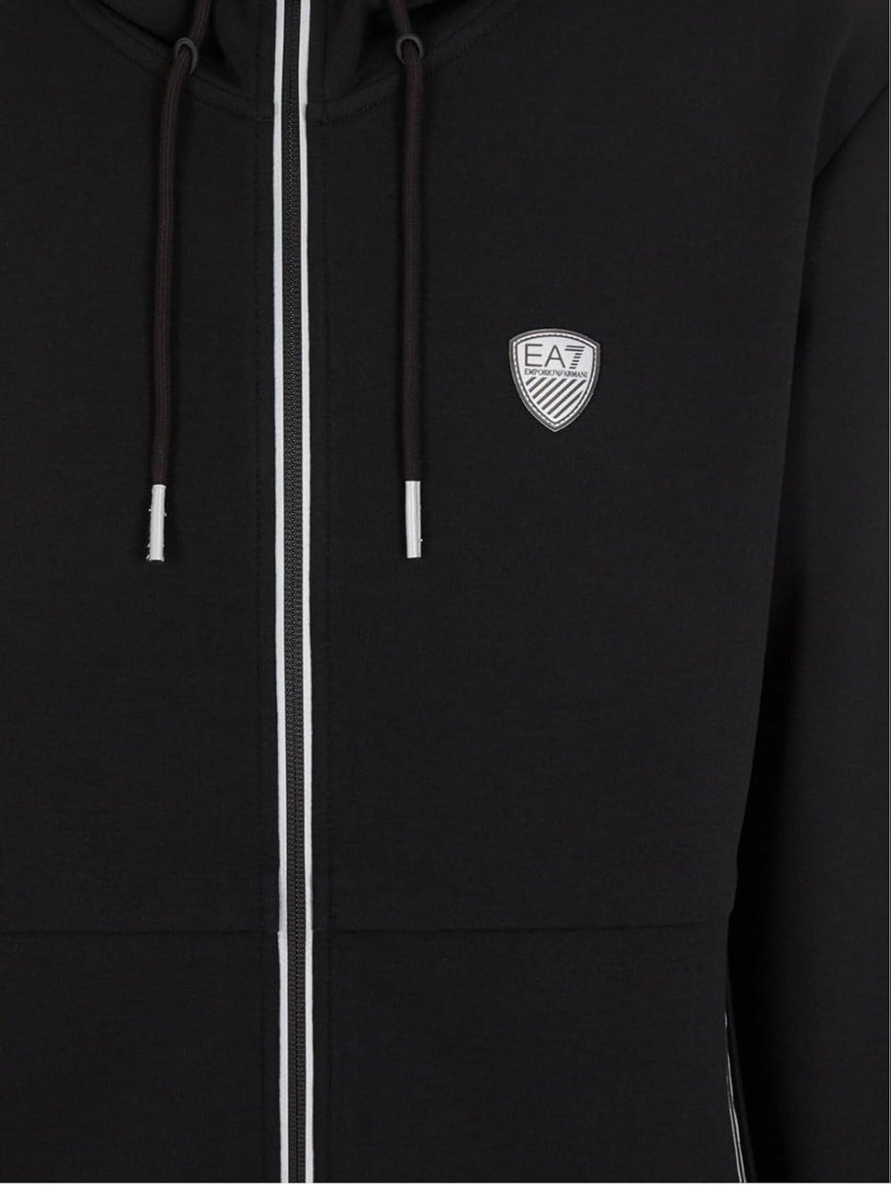 Ea7 Emporio Armani Felpa Zip Uomo Mod. 8NPM20 PJ4EZ 1200 Nero