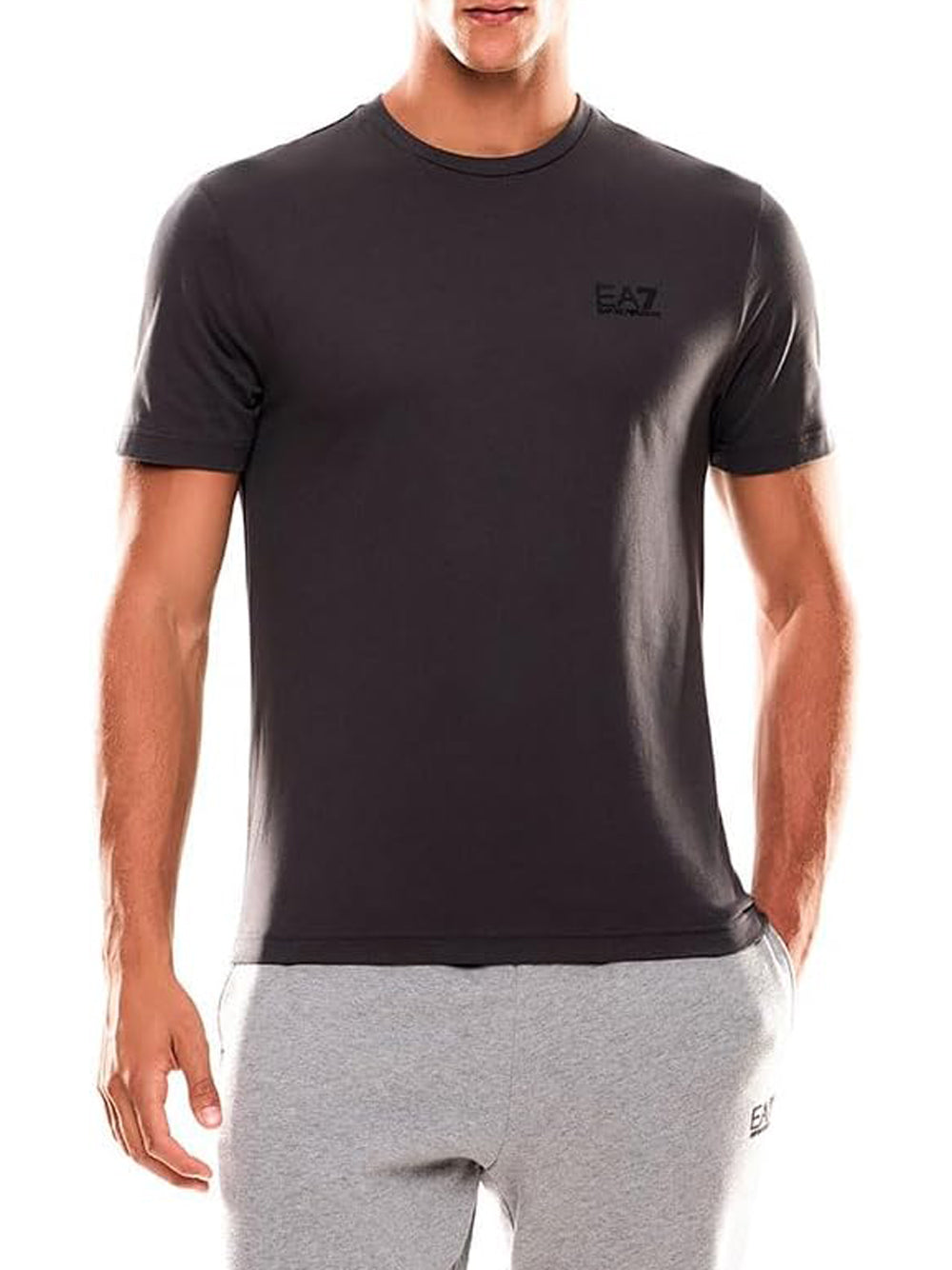 Ea7 Emporio Armani T-shirt Uomo Mod. 8NPT25 PJVPZ U8117 Antracite Grigio