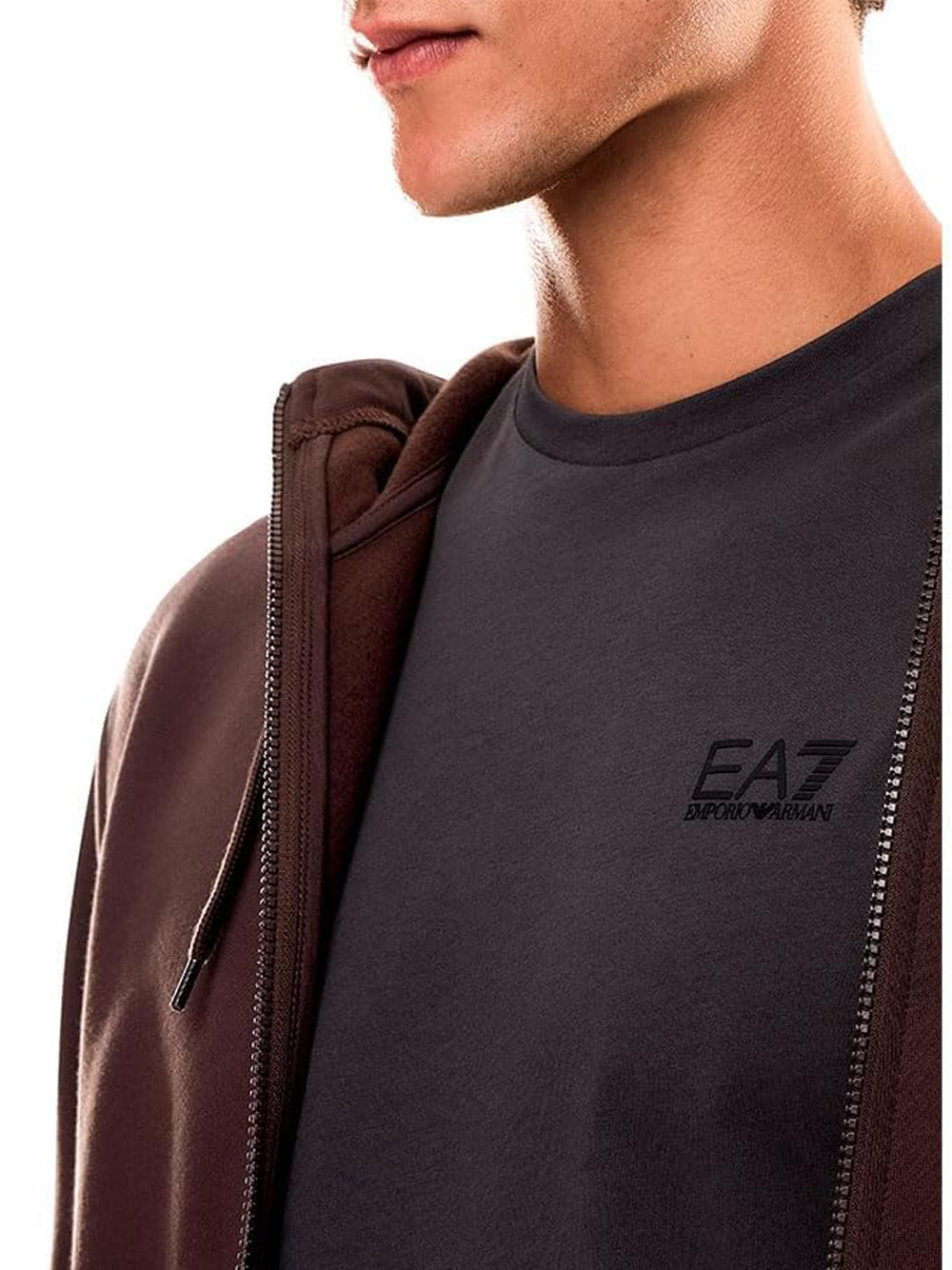 Ea7 Emporio Armani T-shirt Uomo Mod. 8NPT25 PJVPZ U8117 Antracite Grigio