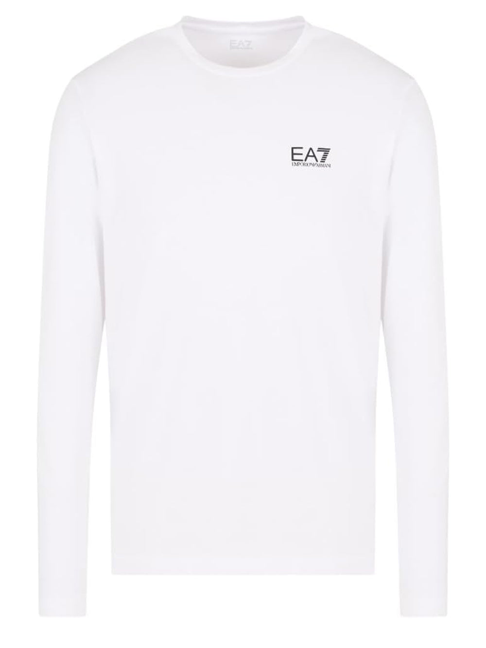 Ea7 Emporio Armani T-shitr Manica Lunga Uomo Mod. 8NPT28 PJVQZ 1100 Bianco