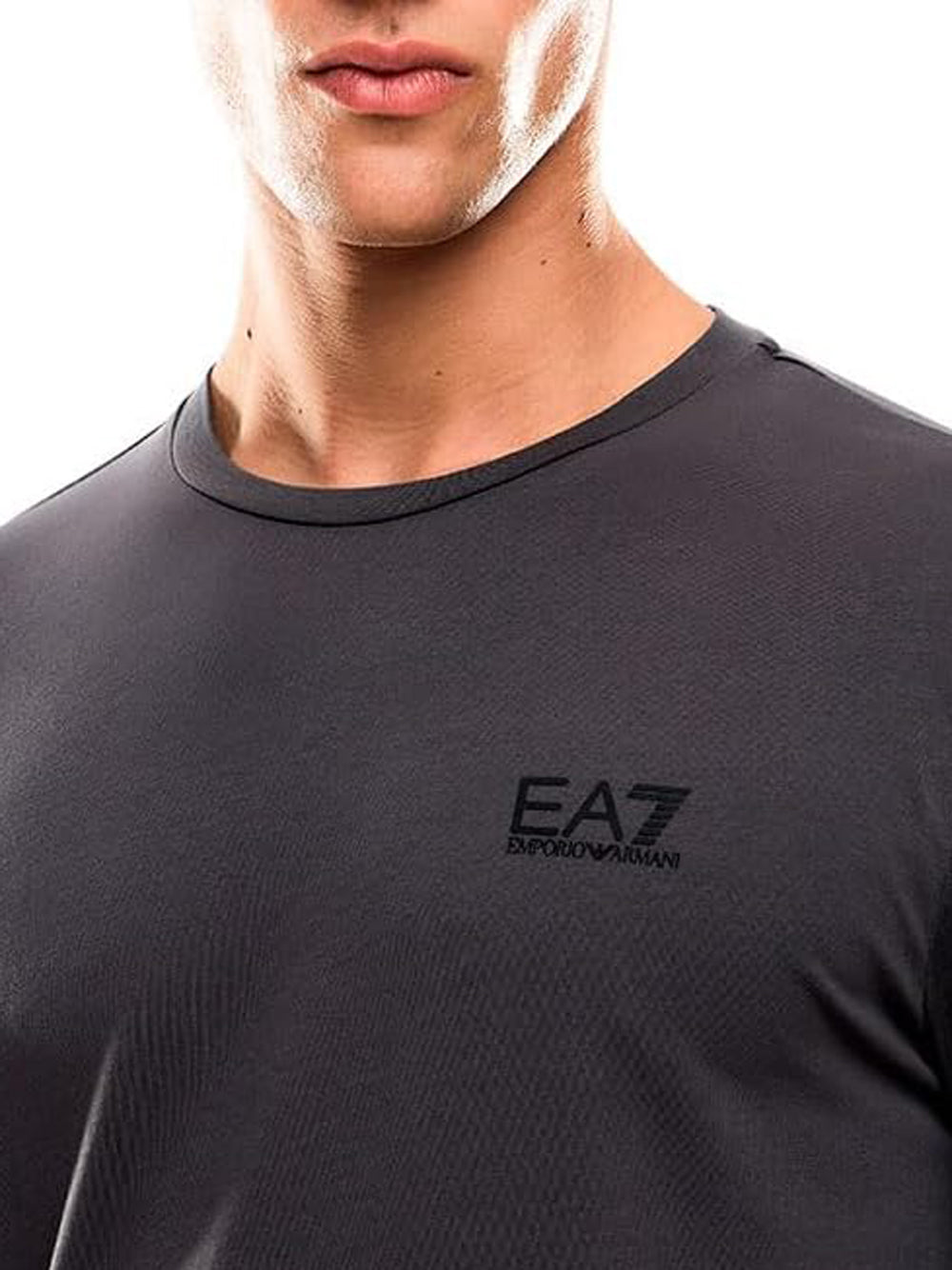Ea7 Emporio Armani T-shitr Manica Lunga Uomo Mod. 8NPT28 PJVQZ U8117 Antracite Grigio