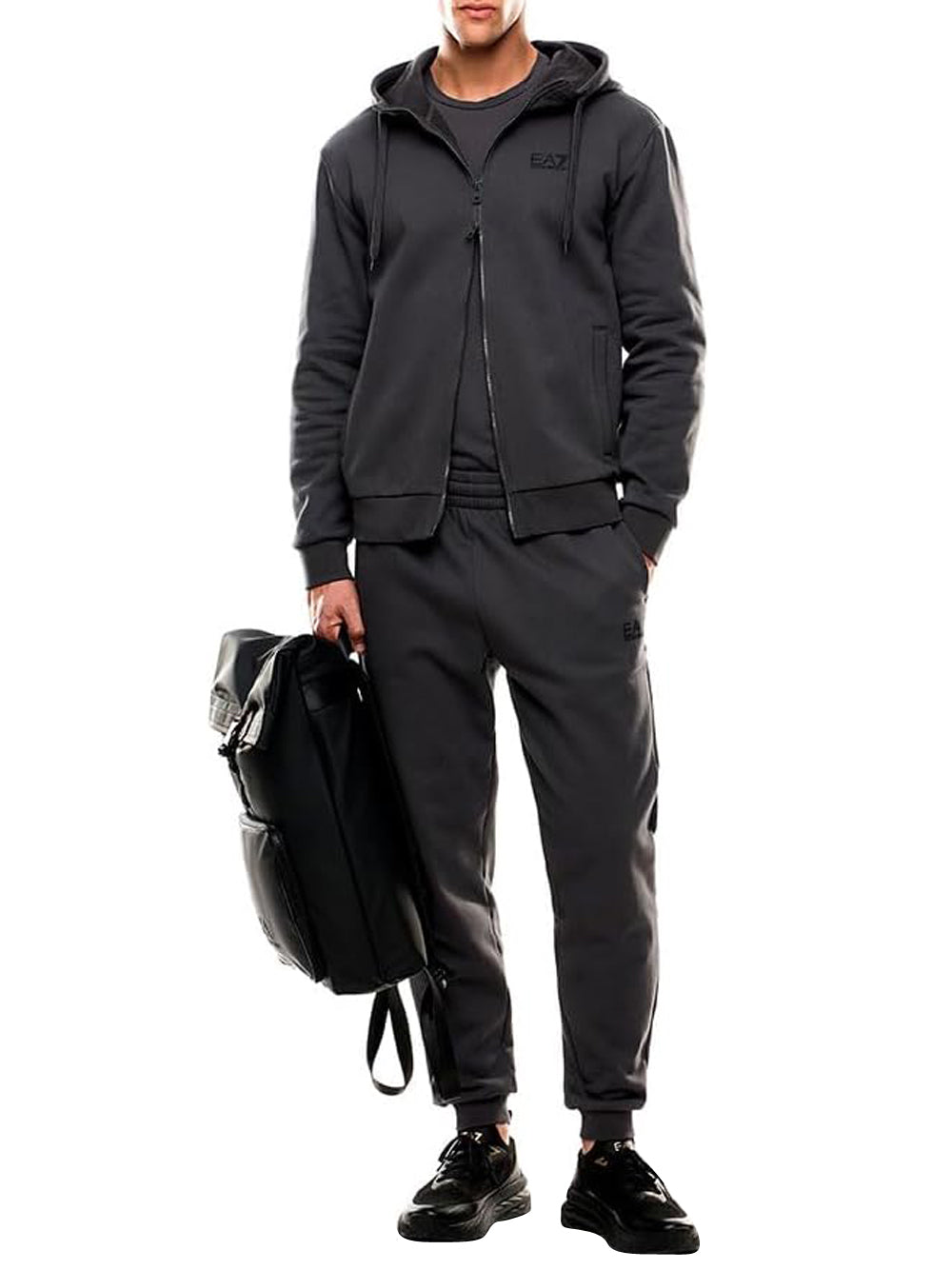 Ea7 Emporio Armani T-shitr Manica Lunga Uomo Mod. 8NPT28 PJVQZ U8117 Antracite Grigio