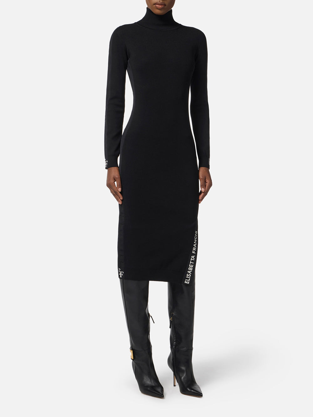 Vestito Midi Elisabetta Franchi da Donna - Nero