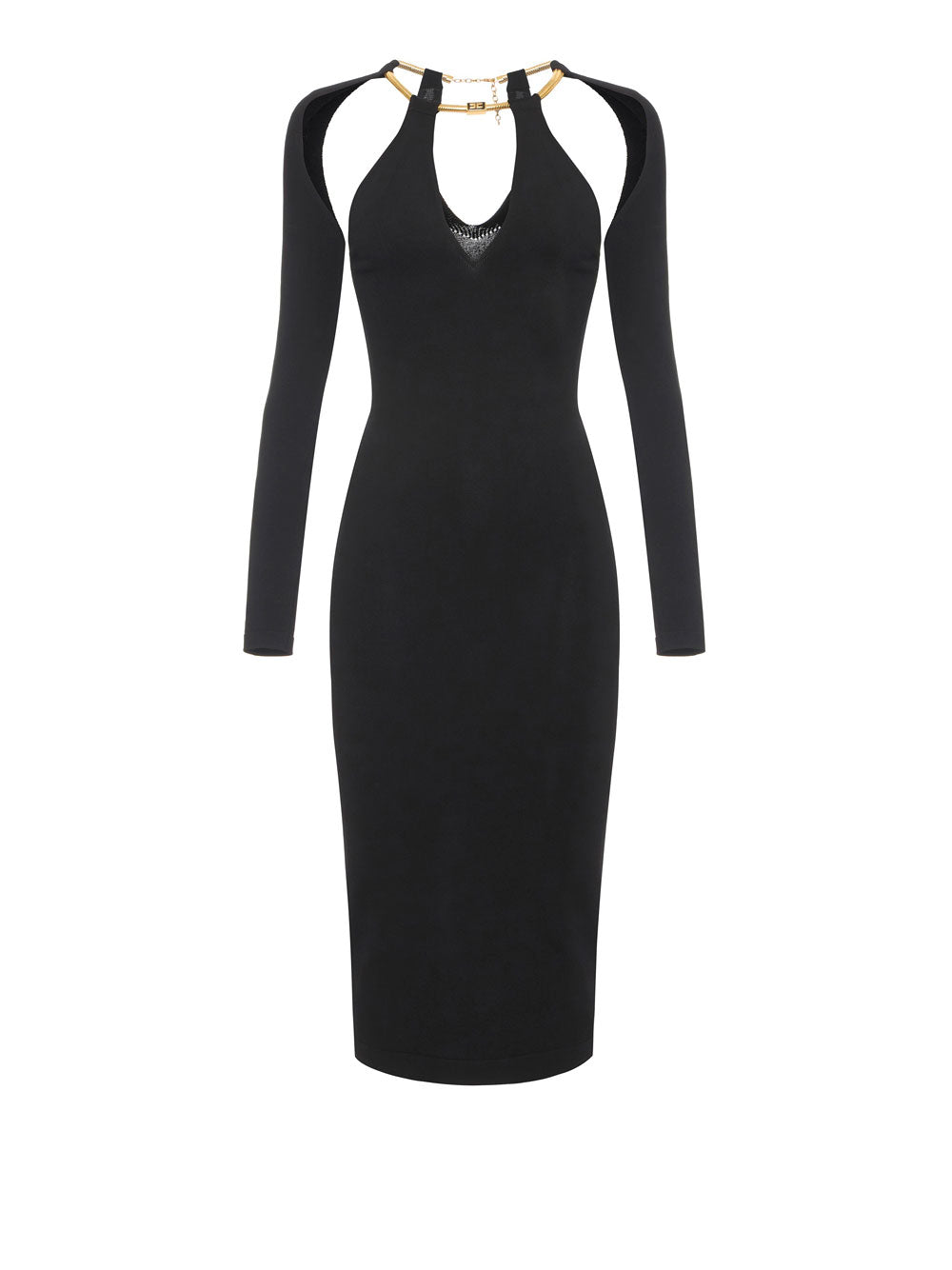 Vestito Midi Elisabetta Franchi da Donna - Nero
