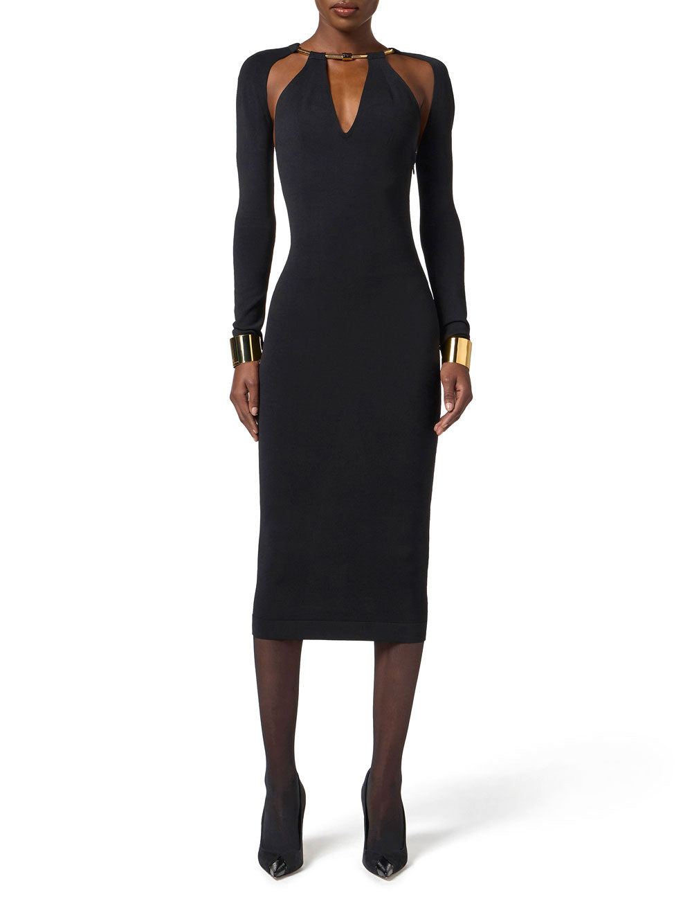 Vestito Midi Elisabetta Franchi da Donna - Nero