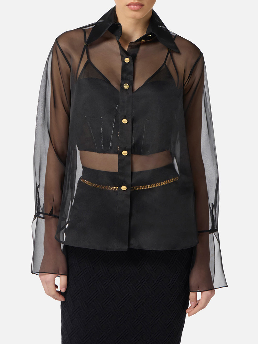 Camicia Elisabetta Franchi da Donna - Nero