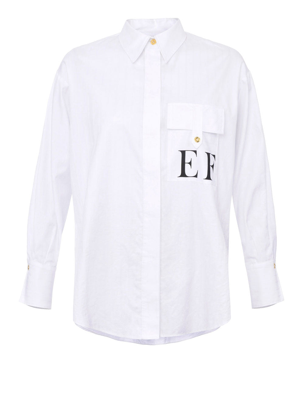 Camicia Elisabetta Franchi Oversized da Donna - Bianco
