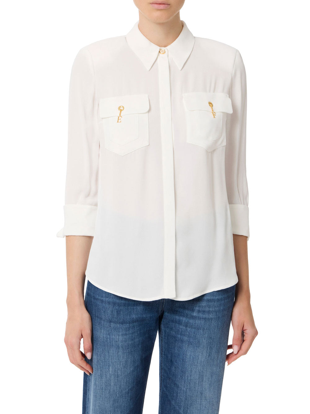 Camicia Elisabetta Franchi da Donna - Avorio